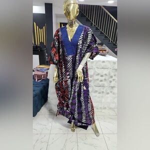 Beautiful Caftan/Kaftan Bubu Dress. Adire